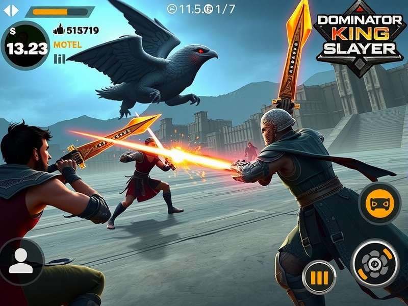 Dominator King Slayer gameplay screenshot showing battle scene
